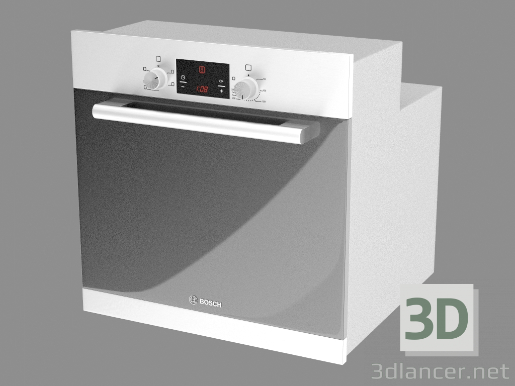 3D Modell Eingebauter Ofen HBA13B150A - Vorschau