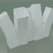 modèle 3D Vase Skyline Up (H 35cm, Blanc) - preview