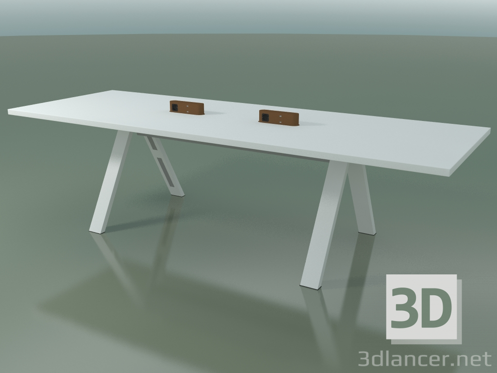 3d model Table with office worktop 5031 (H 74 - 280 x 98 cm, F01, composition 1) - preview