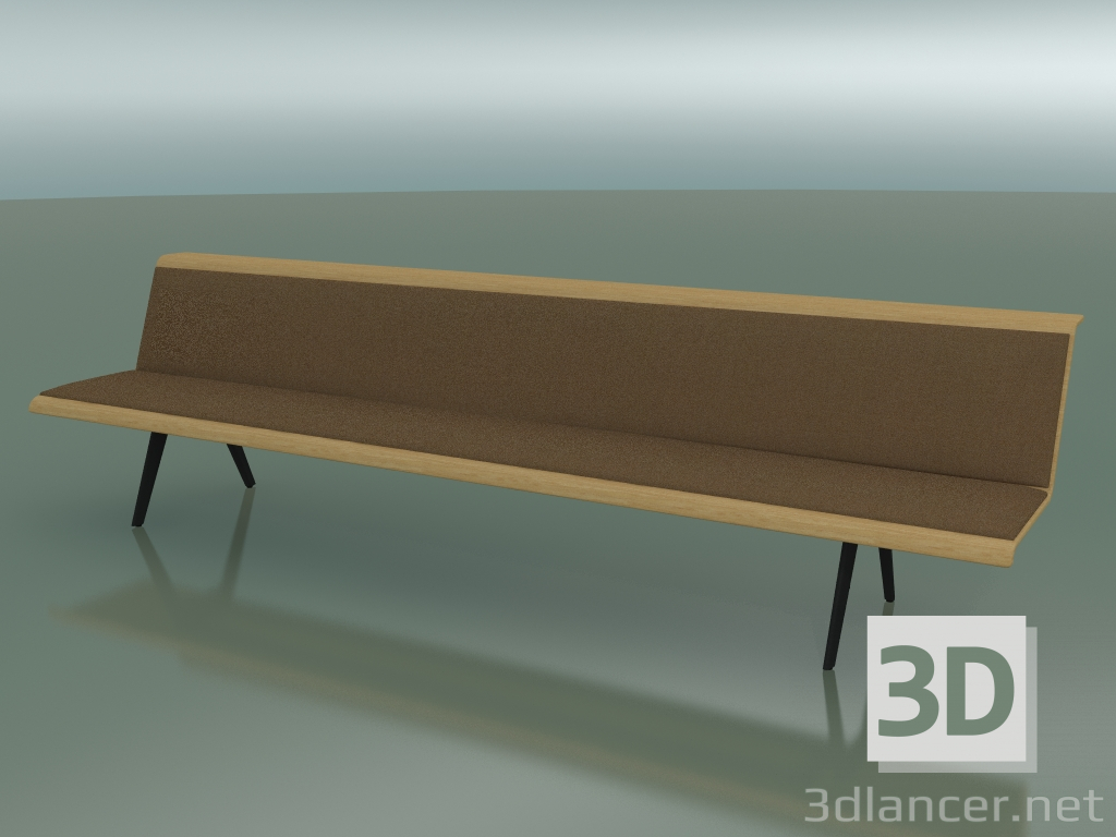 modello 3D Modulo centrale Waiting 4503 (L 300 cm, Rovere naturale) - anteprima
