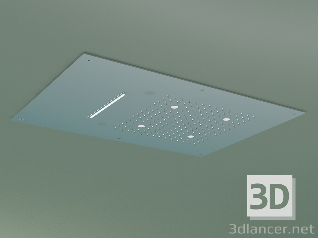 modello 3D Soffione doccia 550x400 mm (SF009) - anteprima