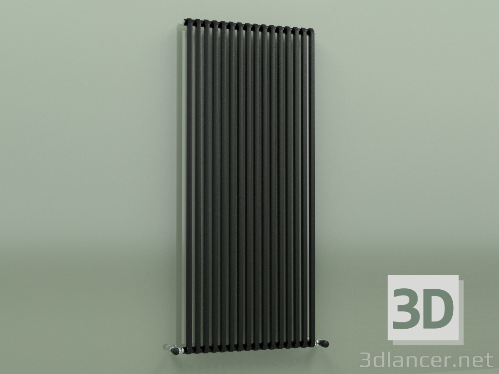 modèle 3D Radiateur SAX (H 1500 16 EL, Noir - RAL 9005) - preview