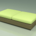 modello 3D Modulo divano 002 (3D Net Olive) - anteprima