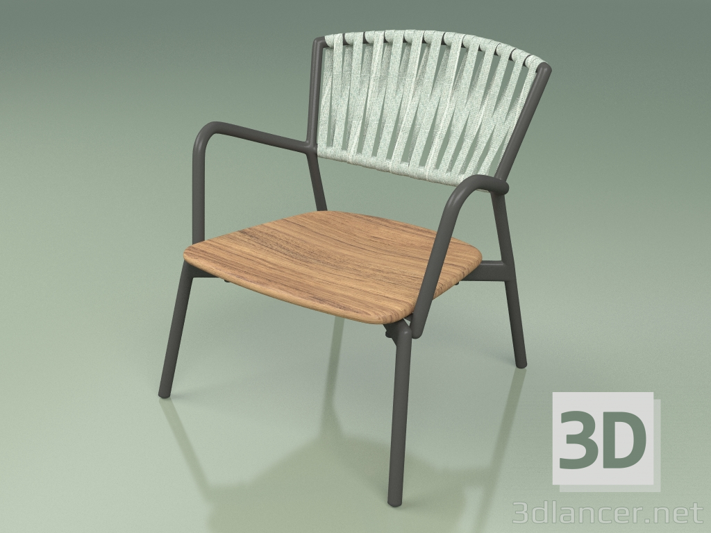 3D Modell Stuhl 127 (Gürtel Mint) - Vorschau