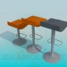 modèle 3D Chaises de bar - preview