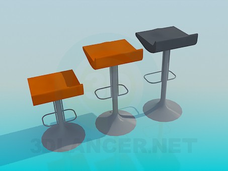 modelo 3D Sillas de bar - escuchar modelo 3D Sillas de bar - escuchar