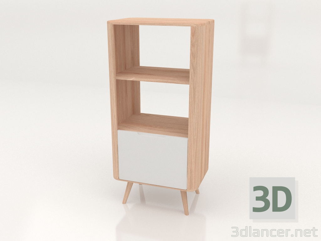 3D Modell Bücherregal Ena 125 - Vorschau