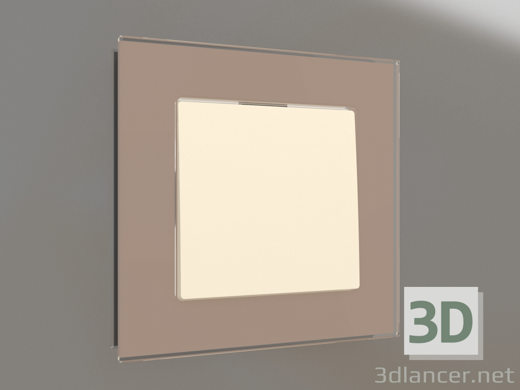 3d model One-gang switch (ivory matte) - preview