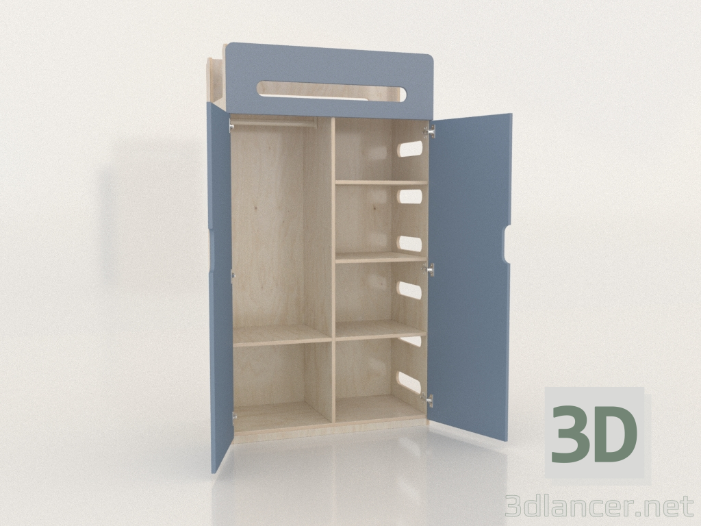 3D Modell Kleiderschrank offen MOVE WA (WAMWA1) - Vorschau