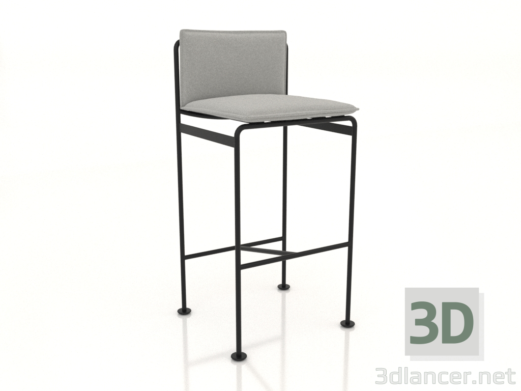 3d модель стул барный – превью
