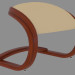 modèle 3D Puff avec revêtement en cuir en style Art Nouveau - preview