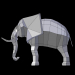 modèle 3D de Éléphant low poly acheter - rendu