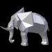 modèle 3D de Éléphant low poly acheter - rendu
