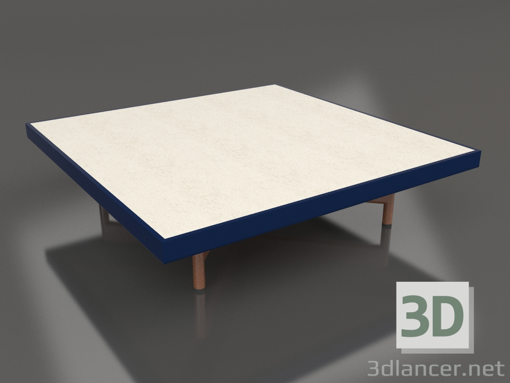 Modelo 3d Mesa de centro quadrada (azul noite, DEKTON Danae) - preview