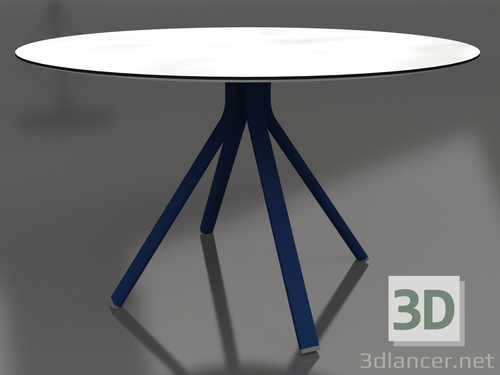 3 डी मॉडल कॉलम लेग पर गोल डाइनिंग टेबल Ø120 (रात का नीला) - पूर्वावलोकन