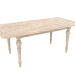 3d model Dining table (white oak) - preview