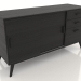 Modelo 3d Cômoda 1 1500x500 mm (preto RAL 9005) - preview