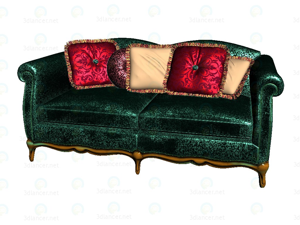 3D Modell Sofa 2-Sitzer - Vorschau