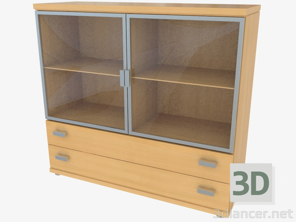 3d model Buffet high two-section (490-43) - preview