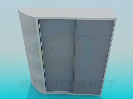 3D Modell Garderobe - Vorschau