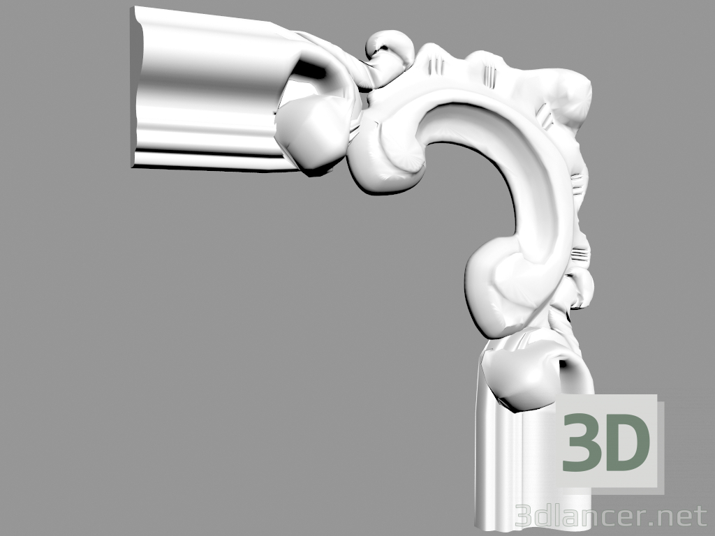 modello 3D Elemento angolare CF624-A - anteprima