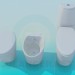modèle 3D Un ensemble de produits sanitaires - preview