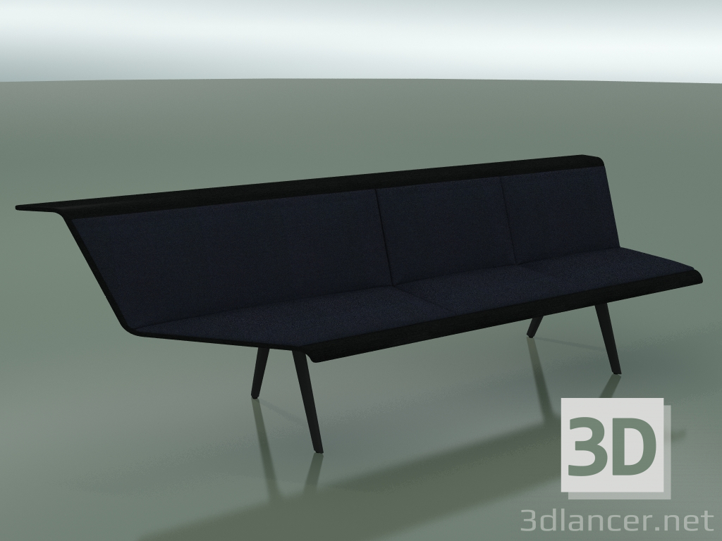 3d model Module angular triple Waiting 4508 (90 ° right, Black) - preview