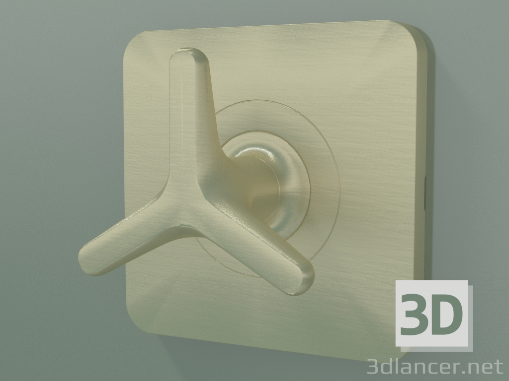 3D Modell Absperrventil mit Sterngriff für verdeckte Installation (34980250) - Vorschau