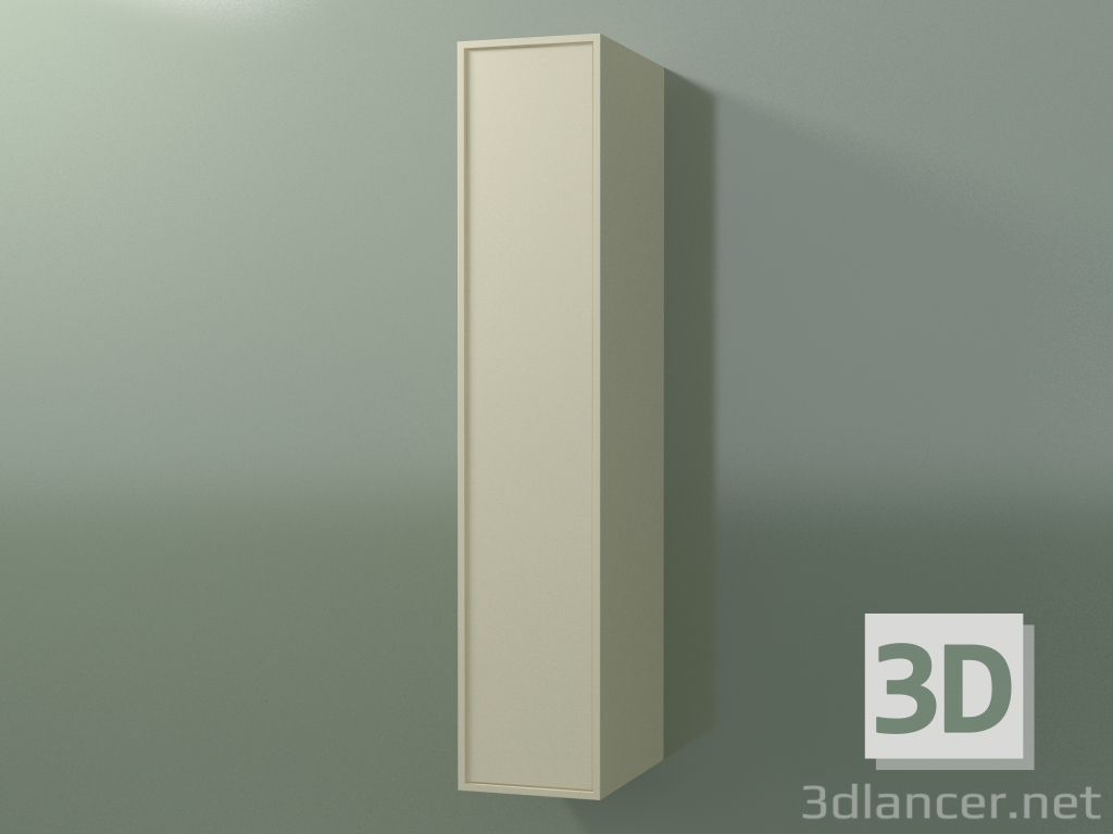 3 डी मॉडल 1 दरवाजे के साथ दीवार कैबिनेट (8BUADDD01, 8BUADDS01, हड्डी C39, L 24, P 36, H 120 cm) - पूर्वावलोकन