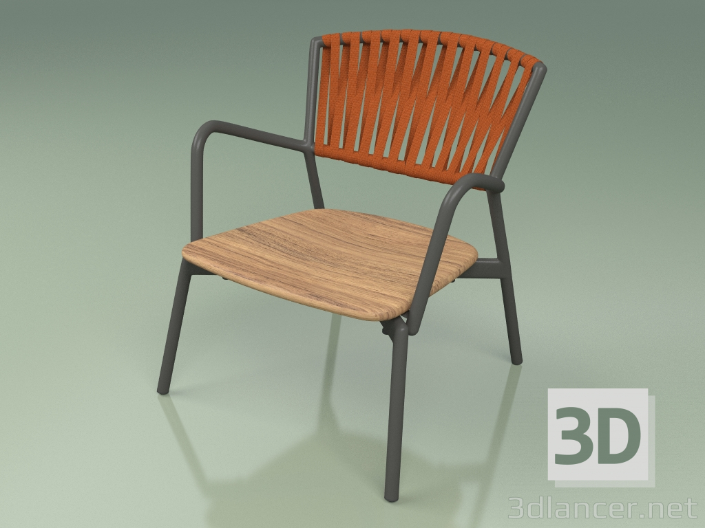 modèle 3D Chaise 127 (Ceinture Orange) - preview