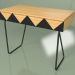 3d model Large Woo Desk (black, light veneer) - preview