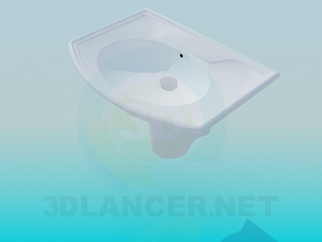 modelo 3D Lavabo con tableros - escuchar modelo 3D Lavabo con tableros - escuchar