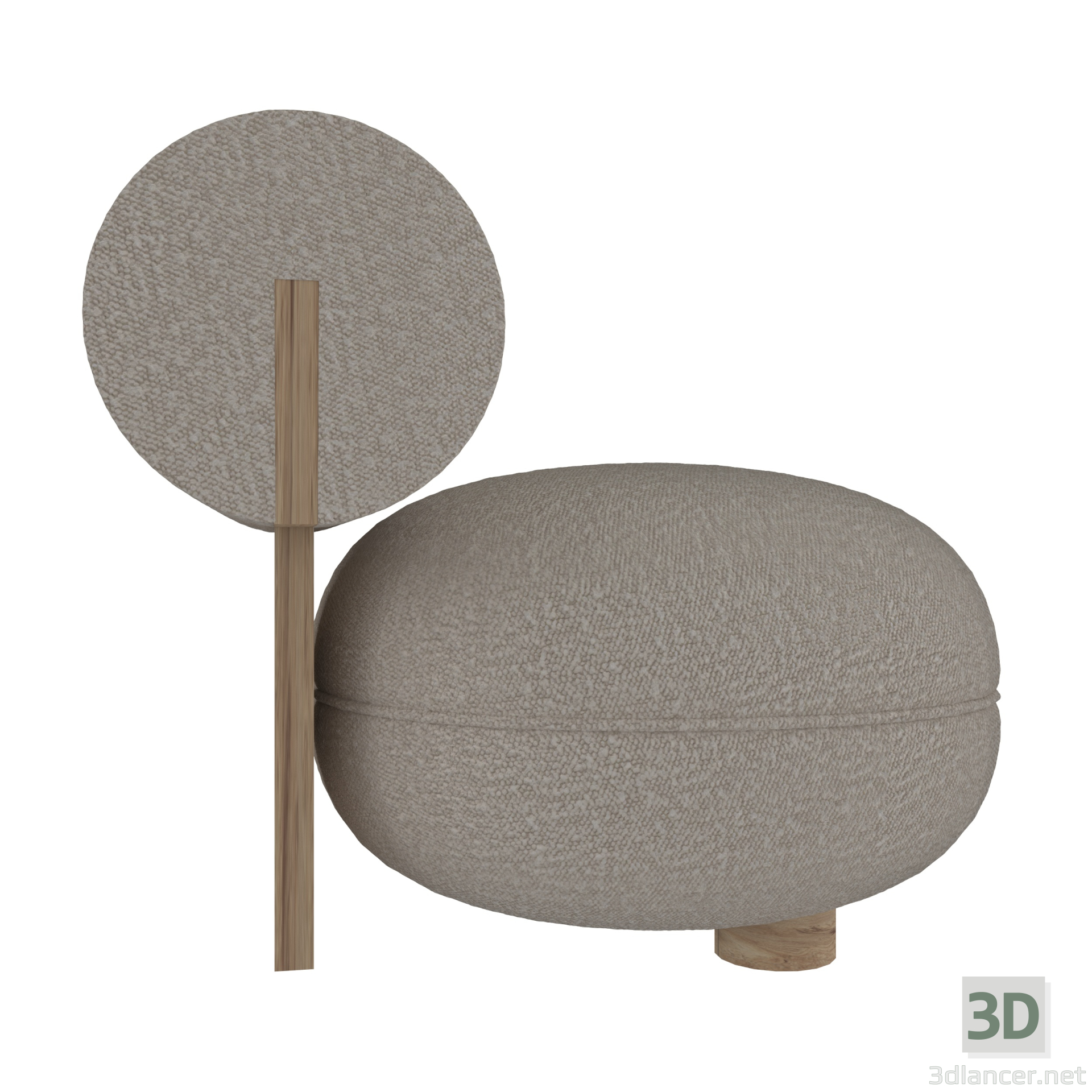 3d armchair NORR11 HIPPO model buy - render 3d armchair NORR11 HIPPO model buy - render