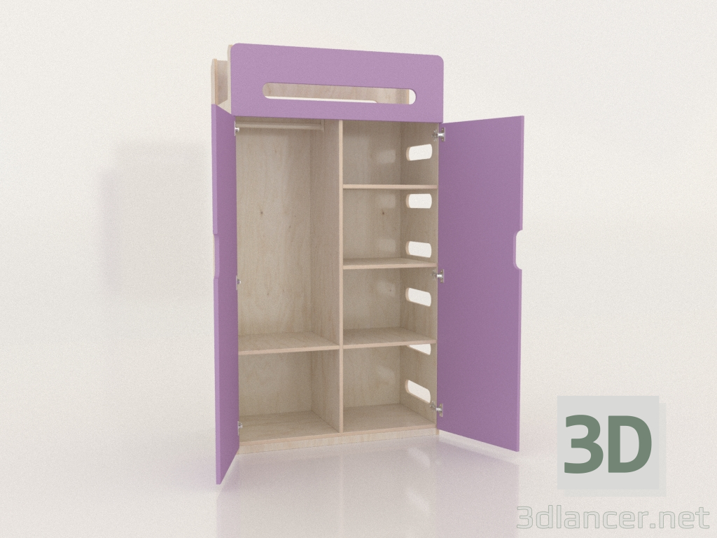 3D Modell Kleiderschrank offen MOVE WA (WLMWA1) - Vorschau