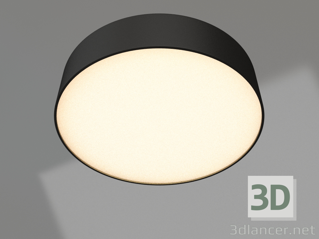 3D Modell Lampe IM-RONDO-EMERGENCY-3H-R175-19W Warm3000 (BK, 120 Grad, 230V) - Vorschau