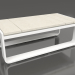 modello 3D Tavolino 35 (DEKTON Danae, Bianco) - anteprima