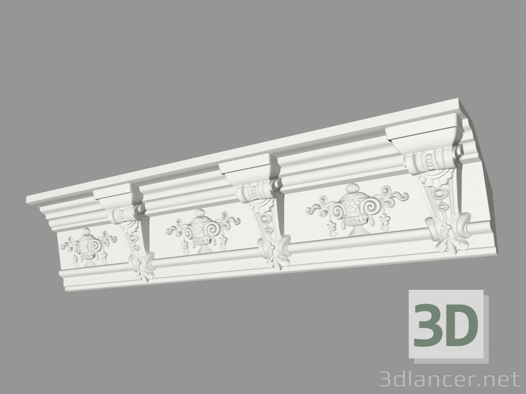 3d model Molded eaves (КФ52) - preview