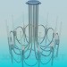 3d model Chandelier with straws - preview