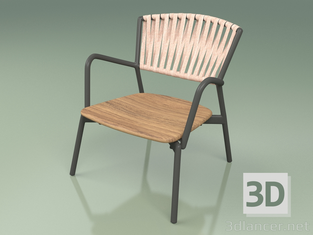 3D Modell Stuhl 127 (Gürtel Rose) - Vorschau