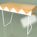 3d model Large Woo Desk (white, light veneer) - preview
