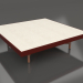 3d model Square coffee table (Wine red, DEKTON Danae) - preview