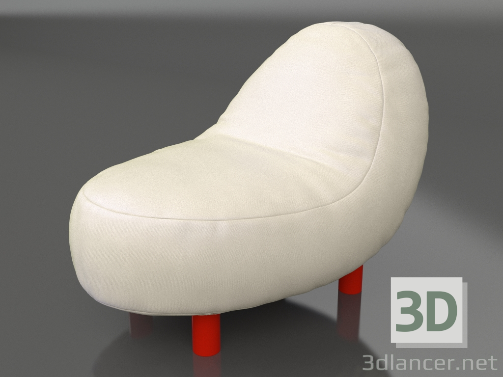 3d model Puff (Red) - preview