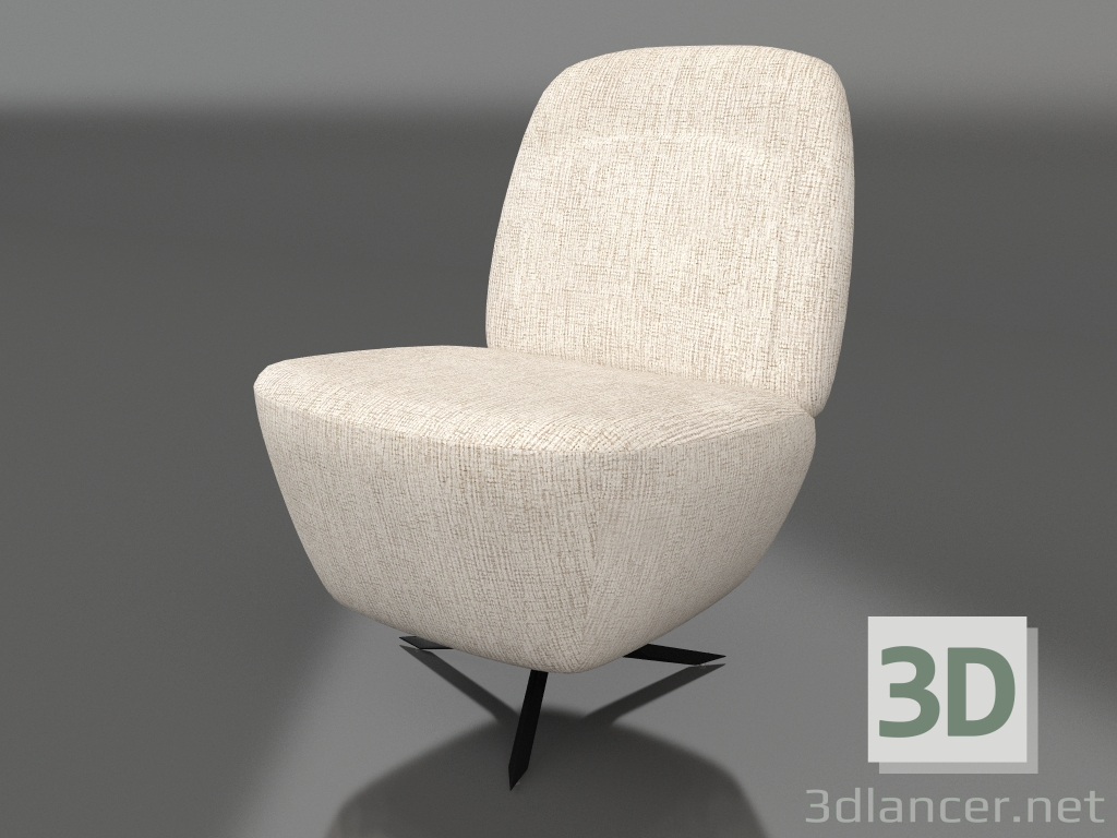 modèle 3D Chaise longue Dusk (Sable) - preview