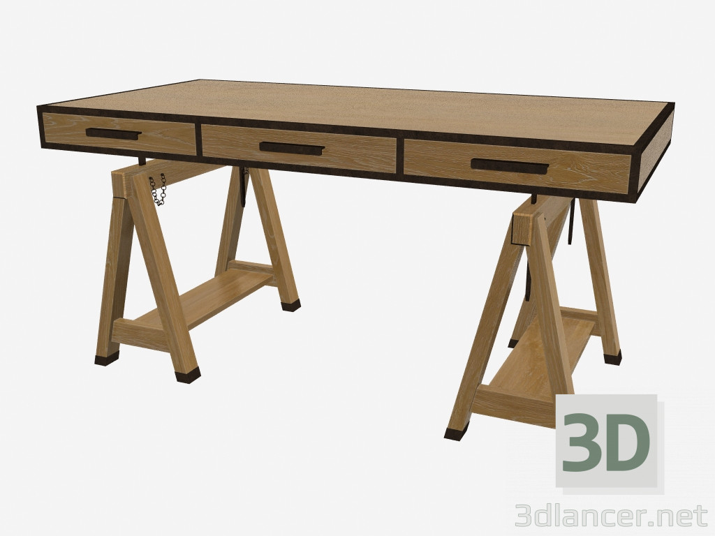 modèle 3D Table de travail ressort réglable STREET (MN2011) - preview