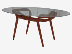 Table basse en style Art Nouveau
