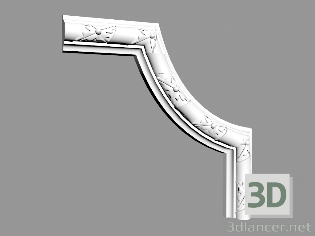 3D Modell Eckelement CF3010-A - Vorschau