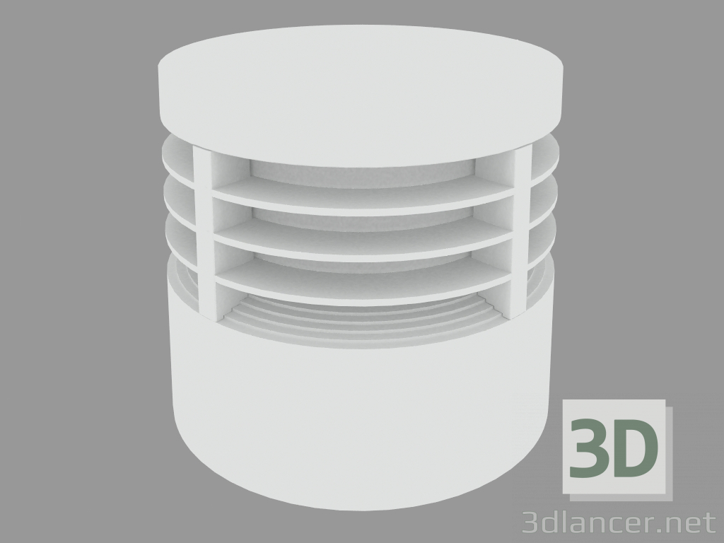 modello 3D Downlight MICROREEF CON GRIGLIA (S5370W) - anteprima