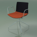 3d model Chair 0455 (swivel, with armrests, with seat cushion, polypropylene PO00109) - preview