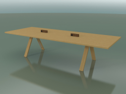 Table with office worktop 5010 (H 74 - 320 x 120 cm, natural oak, composition 1)