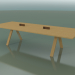 3D Modell Tisch mit Büroarbeitsplatte 5010 (H 74 - 320 x 120 cm, natürliche Eiche, Zusammensetzung 1) - Vorschau